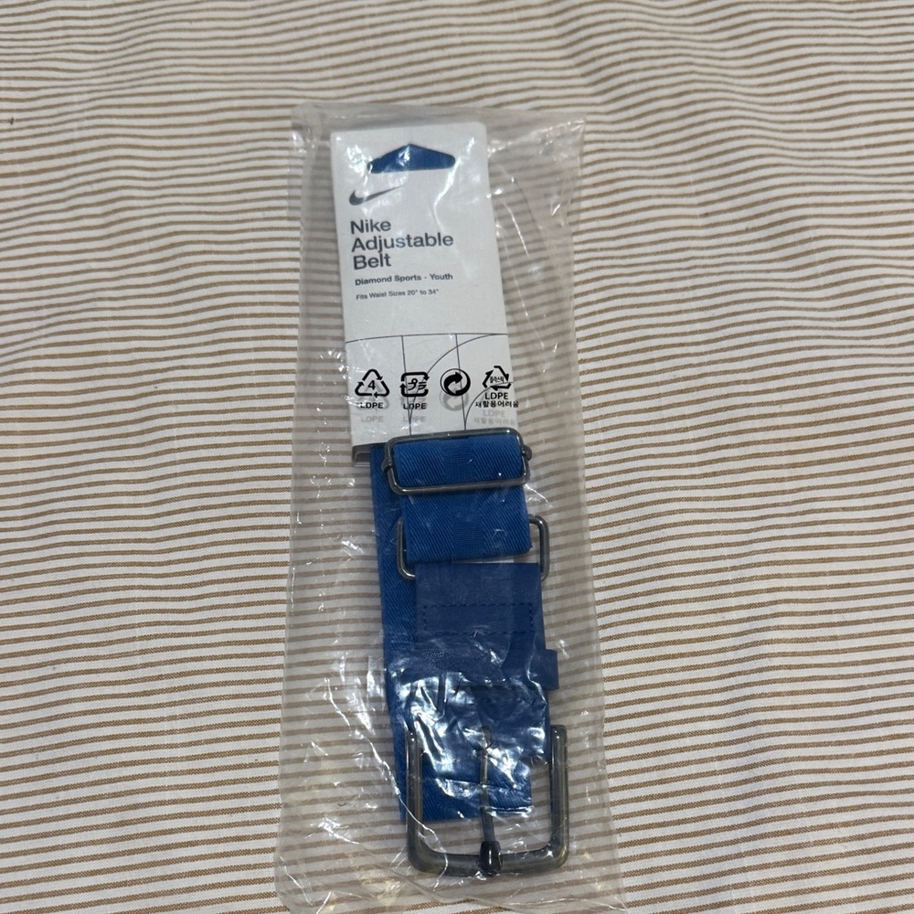 Softball Nike Royal Blue Adjustable Belt